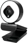 Logilink Webcam FHD 76&deg; Dual-Mikro Autof. Ringlicht Stativ
