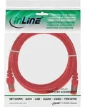 InLine&reg; 76150R Patchkabel, S/FTP (PiMf), Cat.6, 250MHz, PVC, CCA, rot, 0,5m