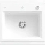 Villeroy & Boch Villeroy&Boch Rechteckiges Sp&uuml;lbecken, Keramiksp&uuml;le Subway Style 60