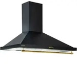 Klarstein Montblanc 90 Dunstabzugshaube 599m3/h 165W 2x1,5W LED Reling Schwarz