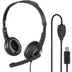 Hama USB PC Office Headset HS-USB250 Stereo Schwarz