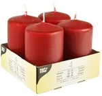 Papstar 4 Stumpenkerzen 5x8cm Kerzen Set Tischkerzen Wachskerzen klassische Kerzen