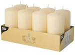Starpak 8 Stumpenkerzen &Oslash; 50 mm &middot; 100 mm creme