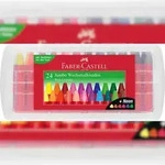 FABER-CASTELL Faber Castell Wachsmalkreiden 20 mm x 120 mm Jumbo 24er Box