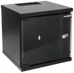 HMF 63406-02 Serverschrank 10 Zoll, 6 HE, 31,2 x 30 x 32,7 cm, Schwarz