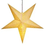 Casaria LED Weihnachtsstern Creme 5 Spitzen Sternmuster Beleuchtet 60 cm...