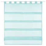Bestlivings Sky Gardine Raffoptik Schlaufe 90 x 110 cm T&uuml;rkis