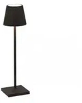 Zafferano Poldina Pro Micro Black LED-Tischleuchte, wiederaufladbar und dimmbar mit