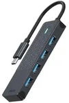 Rapoo UCH-4001 USB-C auf USB-A Hub Aluminium 4 Ports - Grau