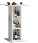 VCM Bartisch Standos Wei&szlig; H. 108 x 70 x 70 cm