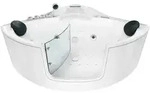 AcquaVapore Whirlpool Pool Badewanne Eckwanne Wanne W60H-SC 140x140cm mit T&uuml;r