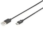 ASSMANN DIGITUS USB Type-C auf A 2.0 Anschlusskabel St/St 1.8m schwarz