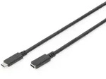 DIGITUS USB Type-C 2.0 Verl&auml;ngerungskabel St/Bu 2.0m schwarz