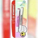 Textmarker - STABILO swing cool Pastel - 2er Pack - Seidengrau, Frische Fuchsie