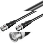 Goobay 50089 Verbindungskabel BNC (RG58), geschirmt, 3 m, Schwarz - BNC-Stecker >