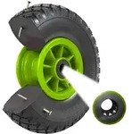 Baumarktplus Sackkarrenrad PU-Rad 260x85 mm 3.00-4 75 mm zentrierte Nabe &Oslash; 20 mm