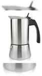 Milu 6598 Espressokocher-Set aus Edelstahl (6-tlg.) f&uuml;r 6 Tassen, f&uuml;r alle