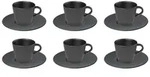 Villeroy & Boch Manufacture Rock Espresso Set schwarz 12-teilig