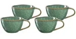 Leonardo MATERA Keramiktasse 290 ml gr&uuml;n 4er Set