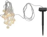 StarTrading LED Solar Lichterkette 20 Mini Kugeln B&auml;lle 4,75m Sensor f&uuml;r Garten