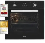 Exquisit Einbaubackofen EBE76-9-H-020 schwarz | Energieeffizienzklasse A | 75,6 l