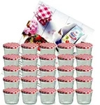 25er Set Sturzglas 230 ml Marmeladenglas Einmachglas Einweckglas To 82 rot...