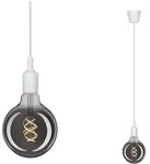 Paulmann Neordic Pendelleuchte Ketil E27 max. 60W Wei&szlig; dimmbar Silikon,
