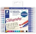 STAEDTLER Faserschreiber DUO 12 St&uuml;ck sortiert 3005TB12 Kalligrafie