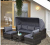 Outsunny - Lounge Set - 215 x 75 x 64 cm - Metall - grau
