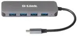 D-Link DUB-2340 USB-C auf 4-Port USB Hub mit Power Delivery