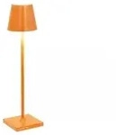 Zafferano Poldina Pro Micro Orange LED-Tischleuchte, wiederaufladbar und dimmbar mit