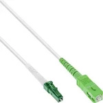 InLine&reg; LWL Simplex Kabel, FTTH, LC/APC 8&deg; zu SC/APC 8&deg;, 9/125&mu;m, OS2, 15m