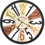 vidaXL Wanduhr Metall 60 cm Mehrfarbig