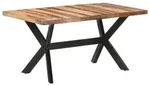 vidaXL Esstisch 160x80x75 cm Massivholz Honigfarben