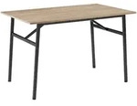 tectake Esstisch Swansea 120x75x76cm Industrial Holz Hell, Eiche Sonoma