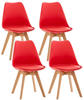 CLP 4er Set Stuhl Linares rot