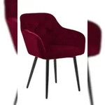 SalesFever Armlehnstuhl | Samt | B 61 x T 45 x H 85 cm | Rot
