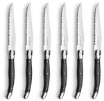 Lou Laguiole TRADITION Steakmesser Set 6-teilig anthrazit