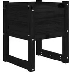 vidaXL Pflanzk&uuml;bel Schwarz 40x40x52,5 cm Massivholz Kiefer