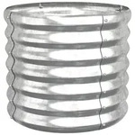 vidaXL Pflanzk&uuml;bel Verzinkter Stahl 40x40x36 cm Silber