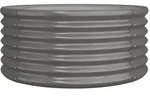 vidaXL Pflanzk&uuml;bel Verzinkter Stahl 80x80x36 cm Grau