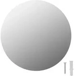 vidaXL Rahmenloser Spiegel Rund 30 cm Glas