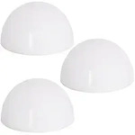 MONZANA&reg; LED Solarlampe 3er Set Wetterfest IP44 Kugel Halbrund Solar Akku Garten
