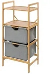 WENKO Regal Mod. Bahari aus Bambus mit 2 Schubladen