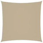 vidaXL Sonnenschirmsegel, quadratisch, Oxford-Stoff, 3 x 3 m, beige, Modell Outdoor