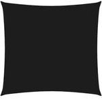 vidaXL Sonnenschirmsegel, quadratisch, Oxford-Stoff, 3 x 3 m, schwarz, Modell Outdoor