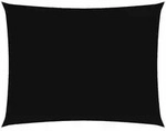 vidaXL Rechteckiges Sonnenschirmsegel aus Oxford-Stoff, 3,5 x 5 m, schwarz, Modell
