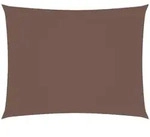 vidaXL Sonnensegel Oxford-Gewebe Rechteckig 3x4,5 m Braun