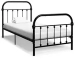 vidaXL Bettgestell Schwarz Metall 100 &times; 200 cm