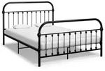 vidaXL Bettgestell Schwarz Metall 160&times;200 cm